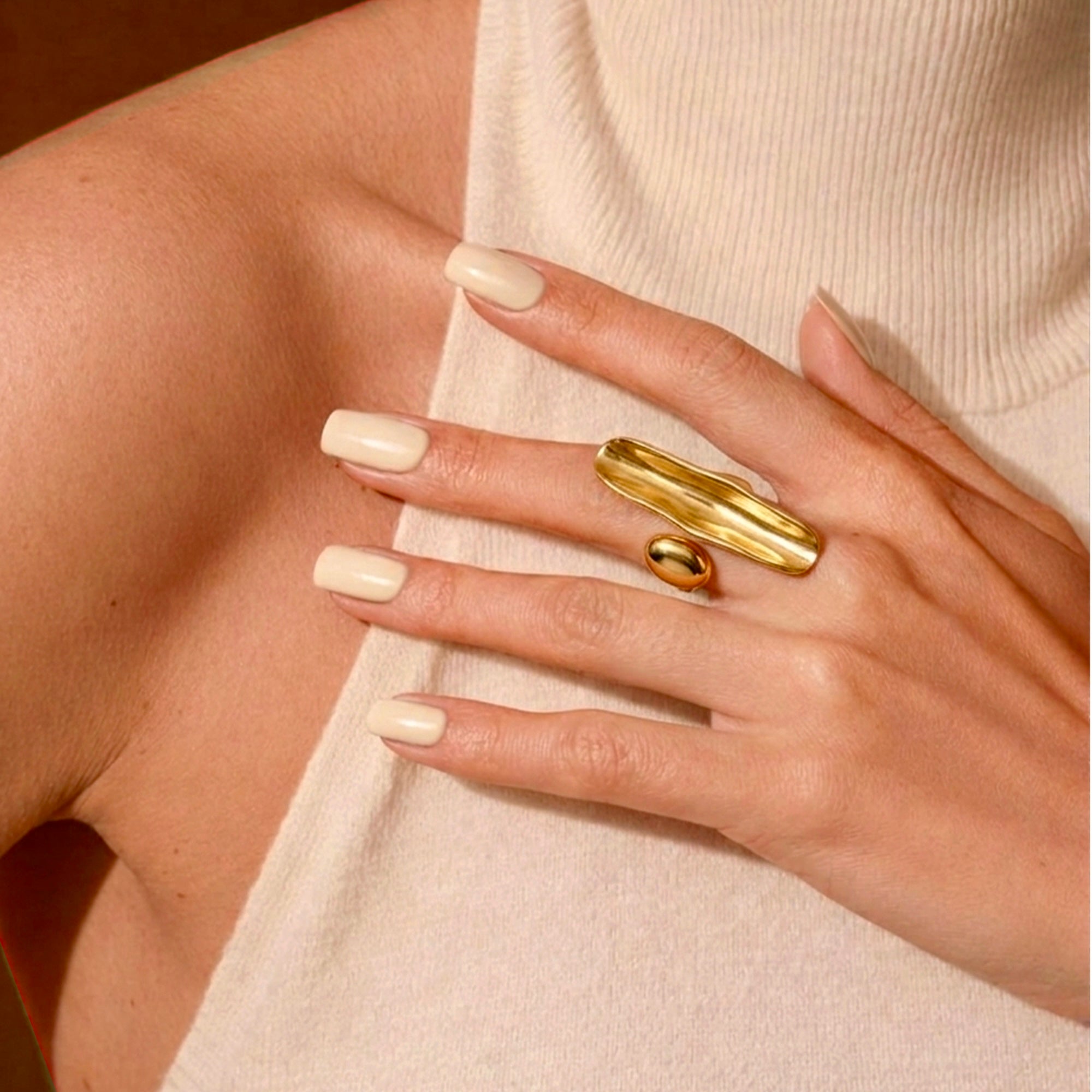 Fluid Gold Ring