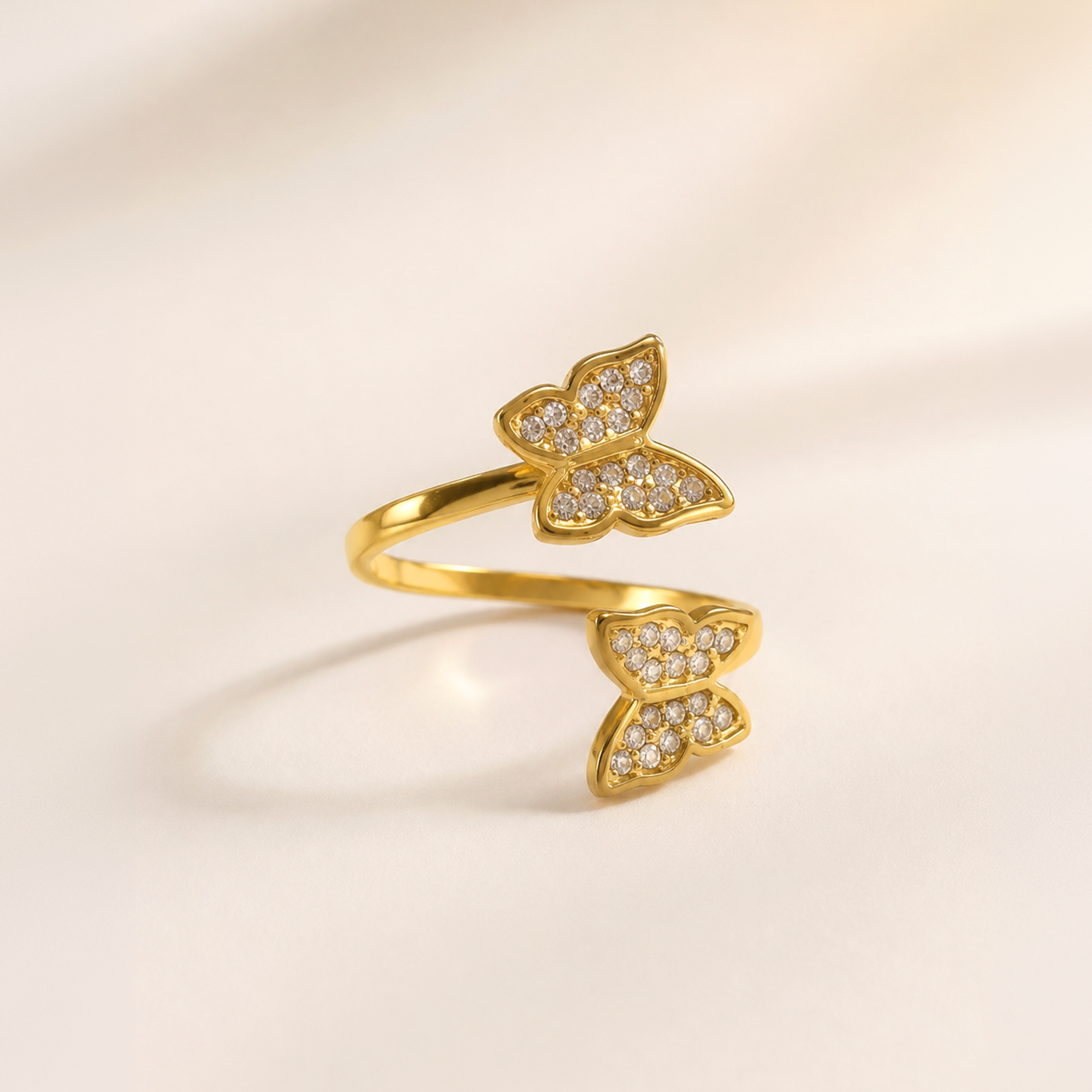 Double Butterfly Ring