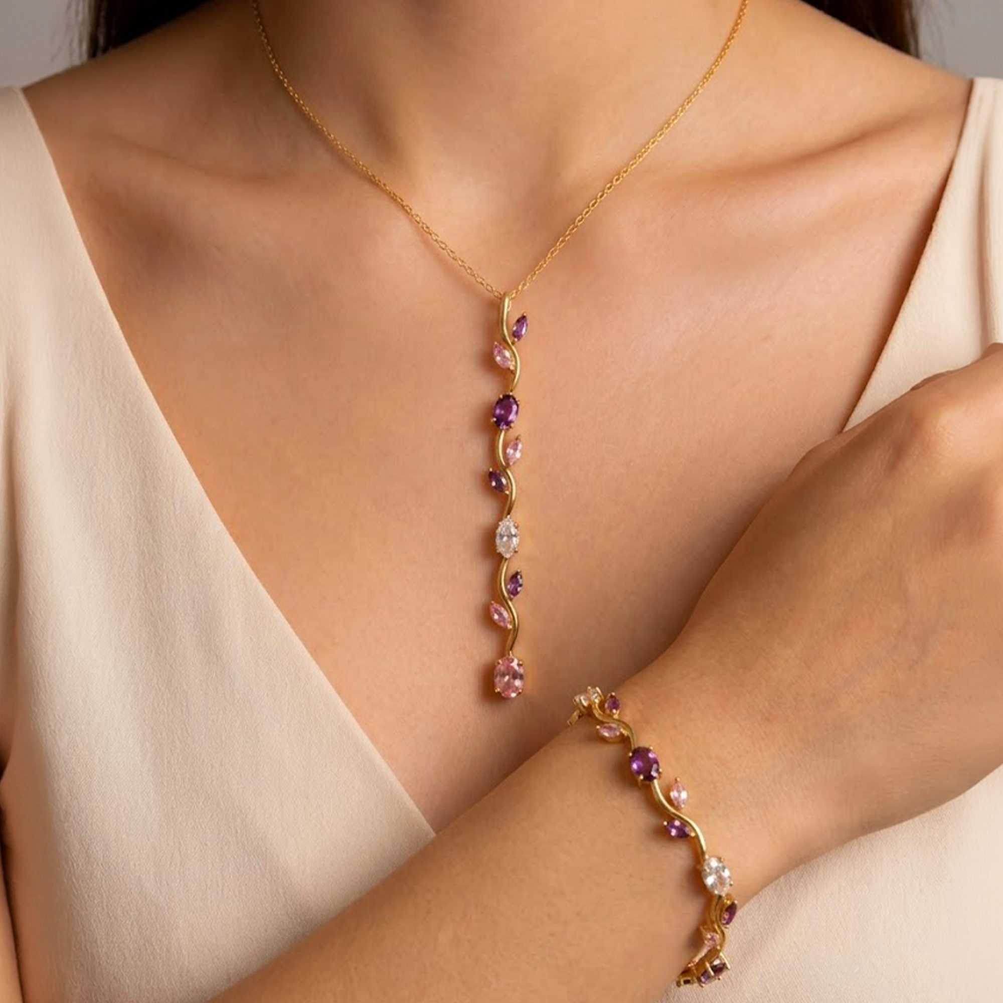 Amethyst Vine Set