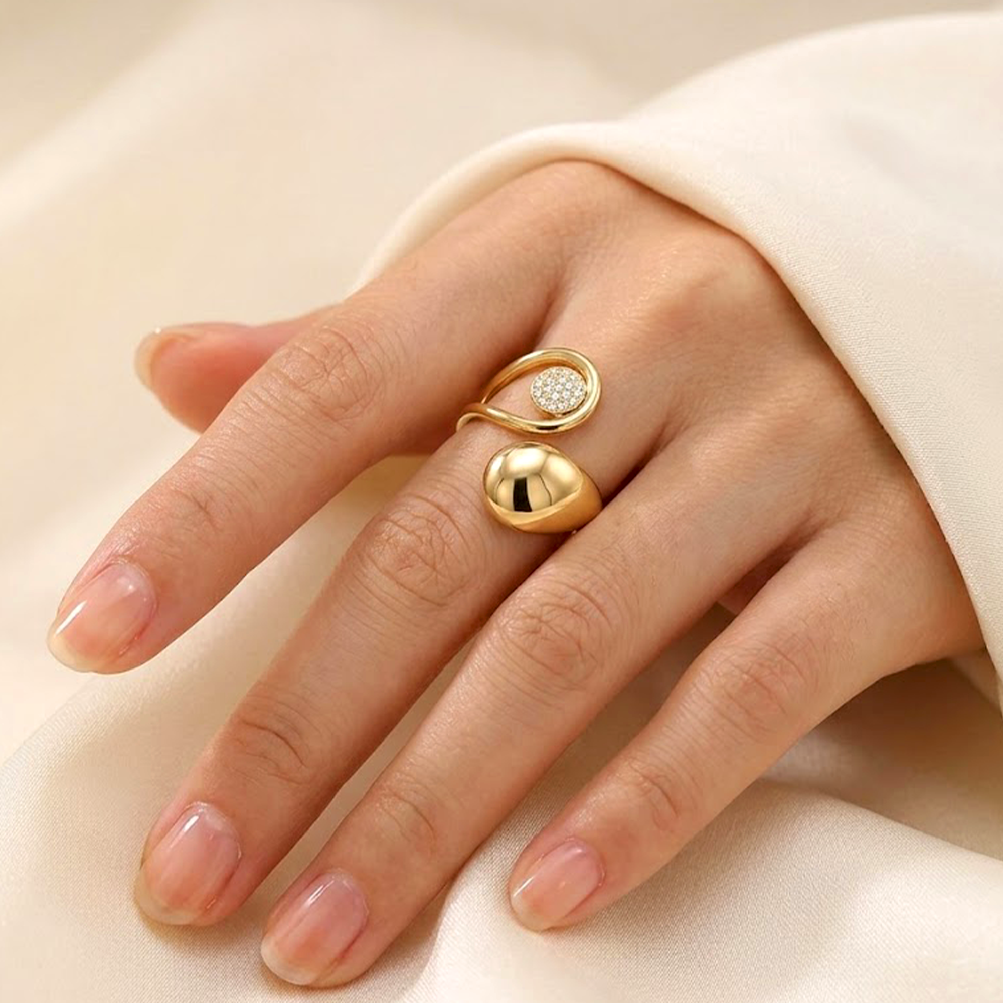 Golden Dome Ring
