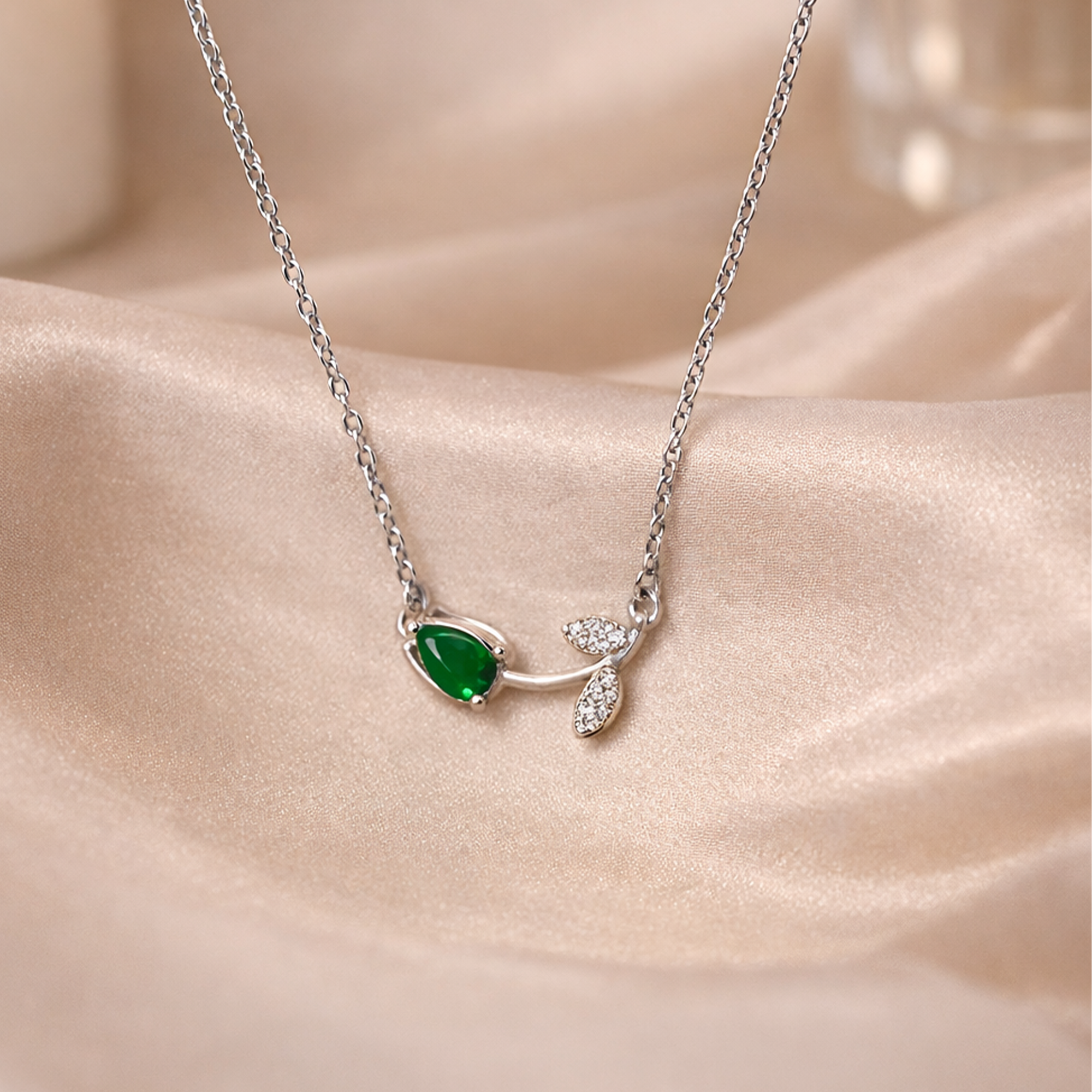 Emerald Sprout Necklace