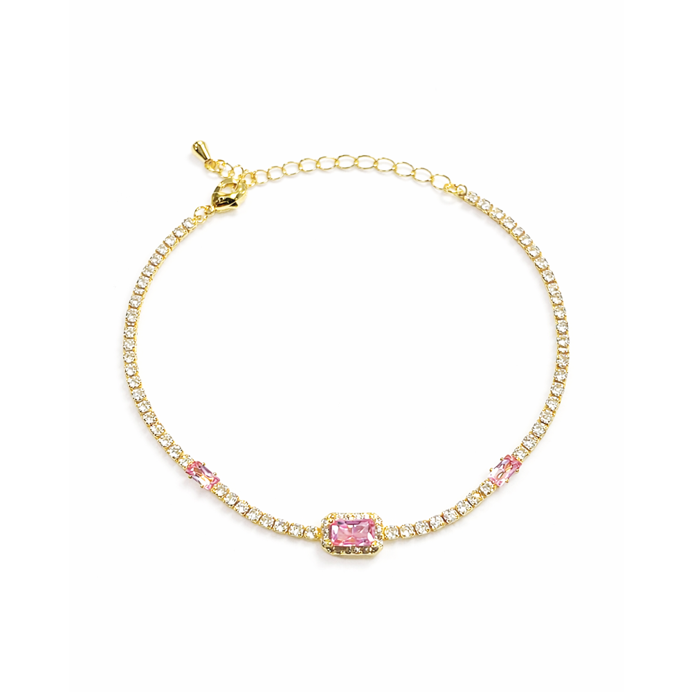 Classy Pink Zircon bracelet