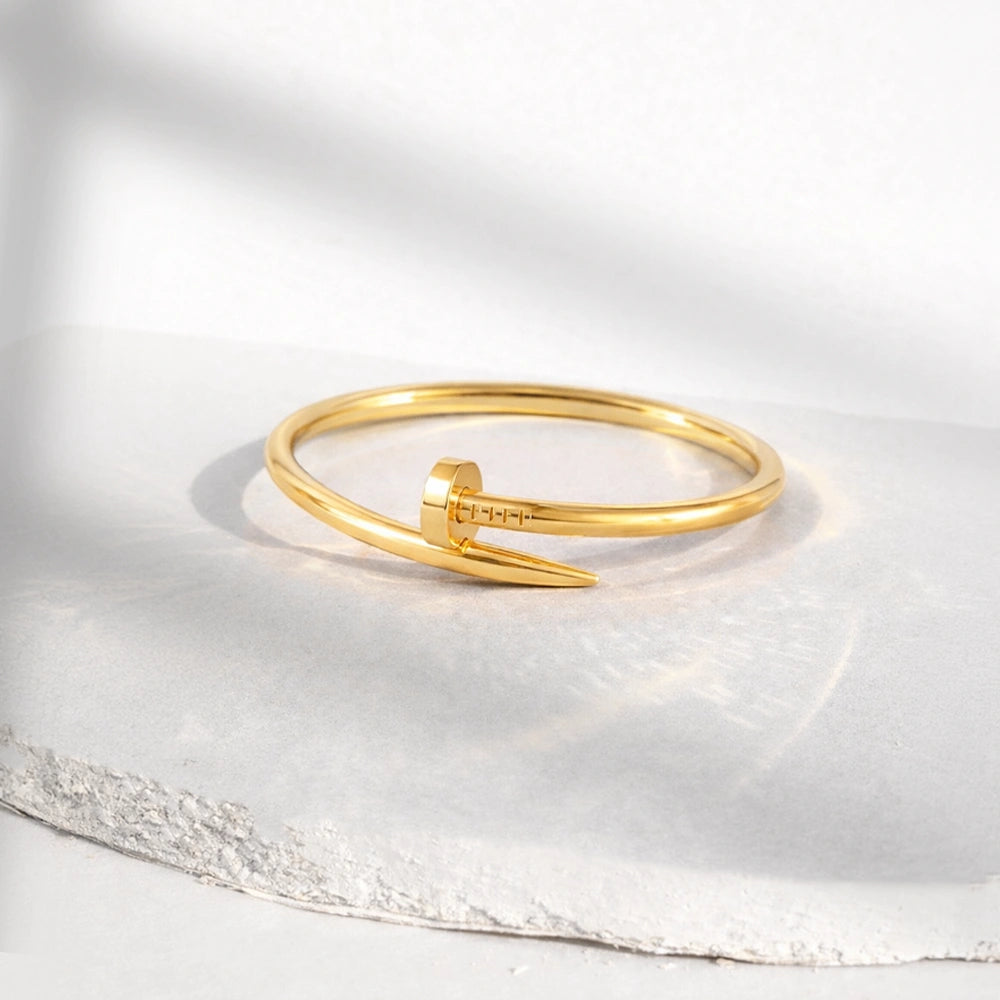 Golden Nail Bangle