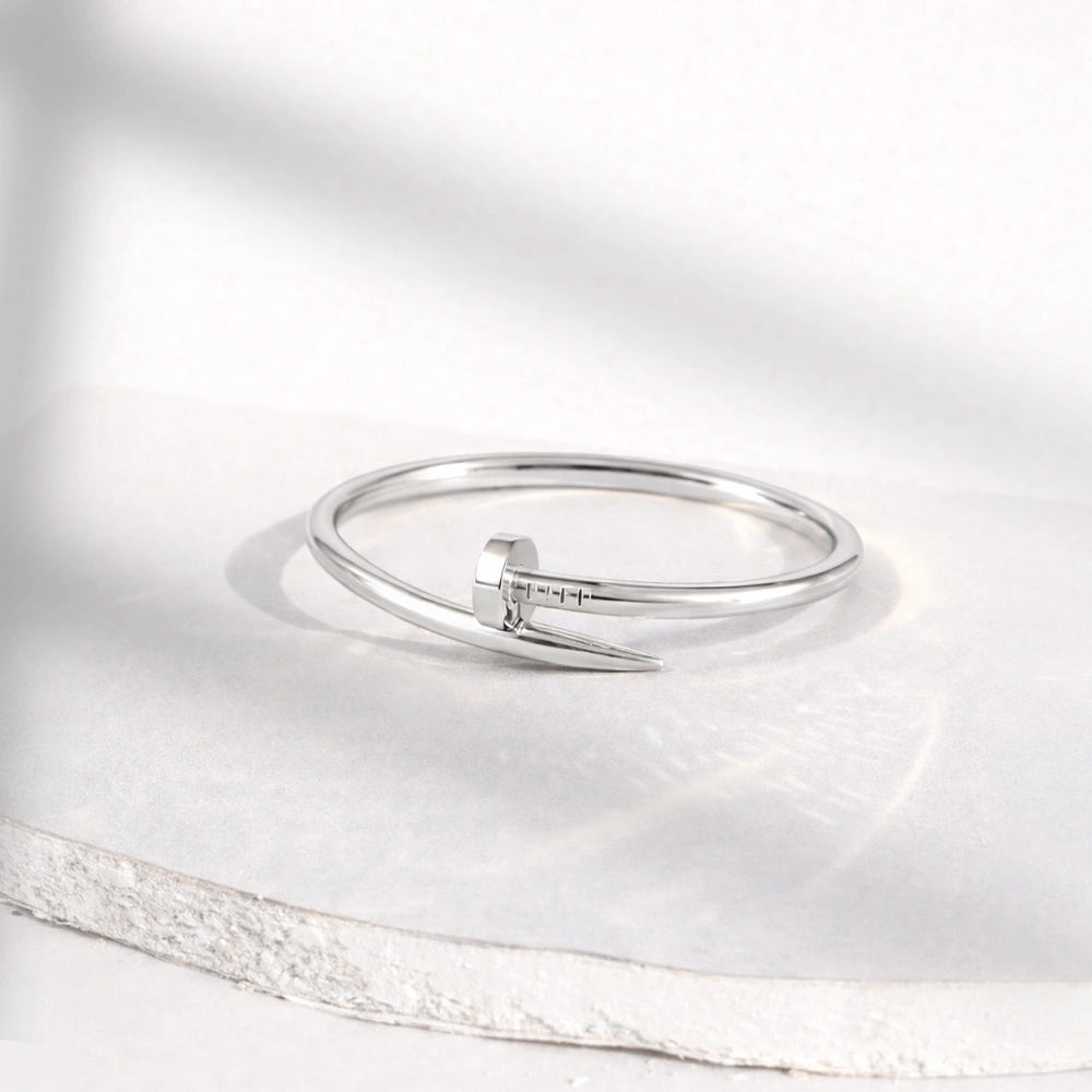 Silver Nail Bangle