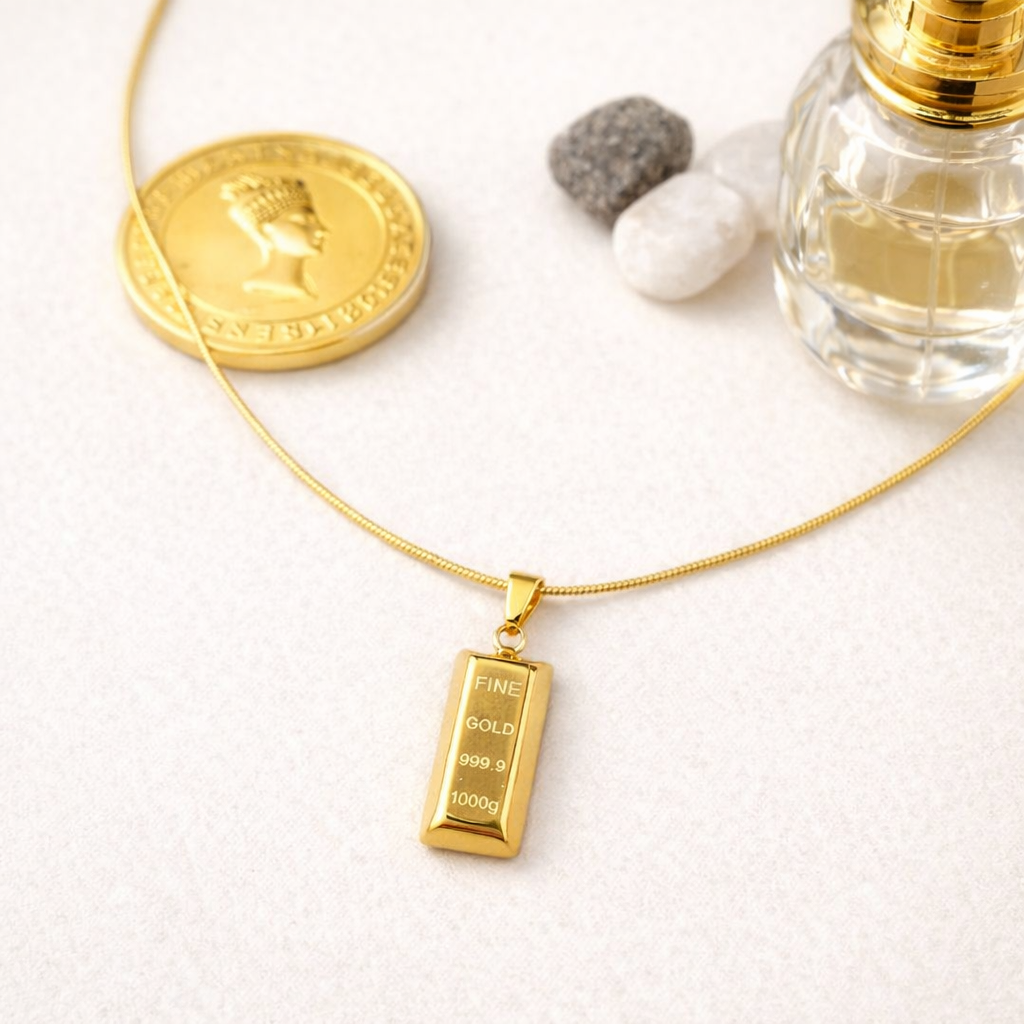 Mini Gold Bar Necklace