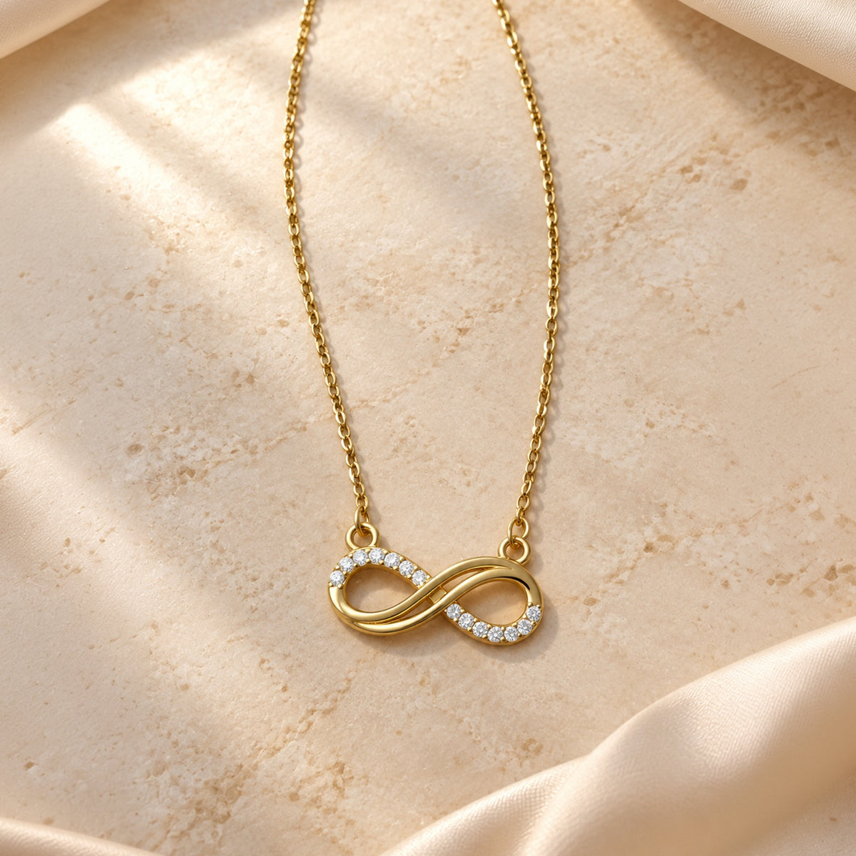 Golden Infinity Necklace
