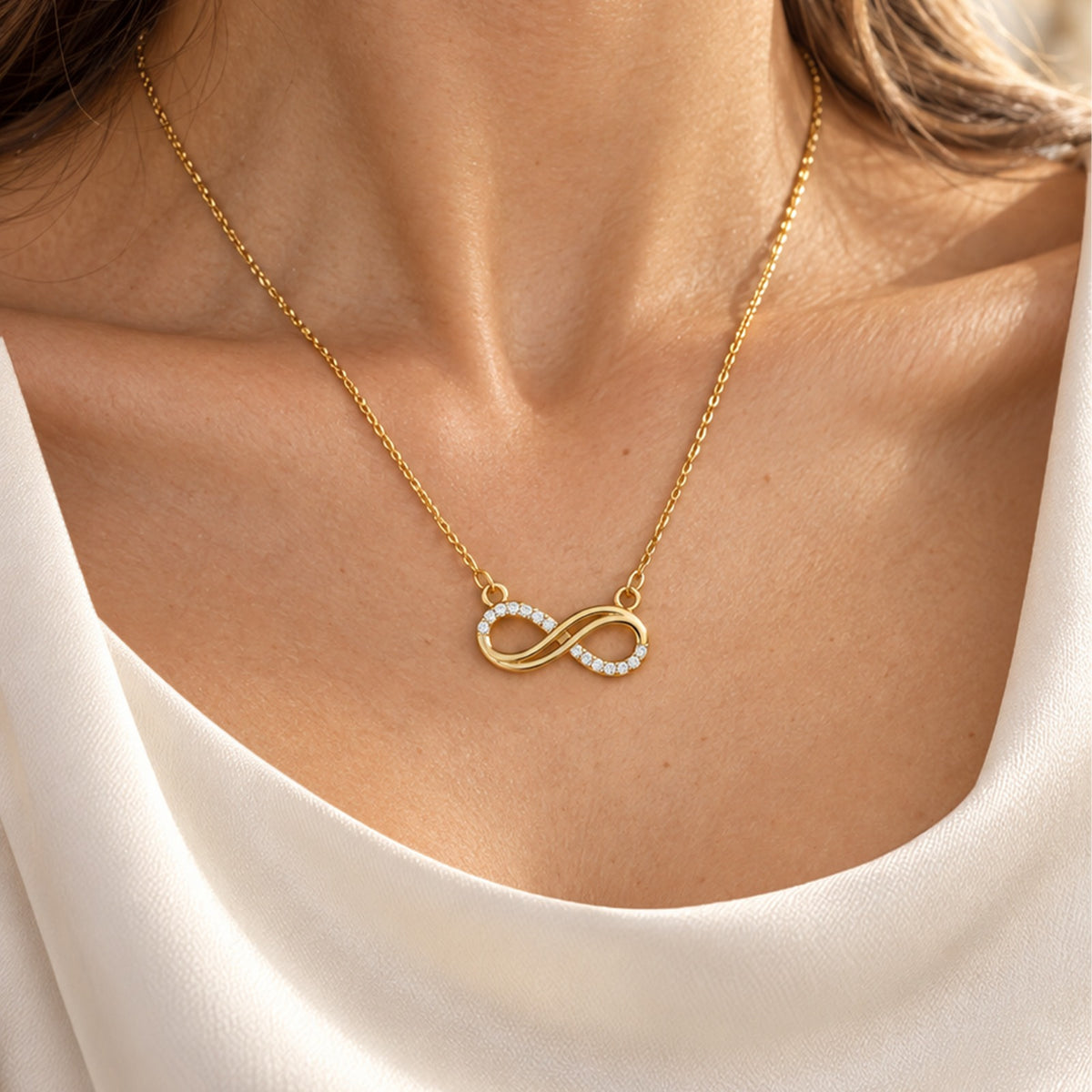 Golden Infinity Necklace