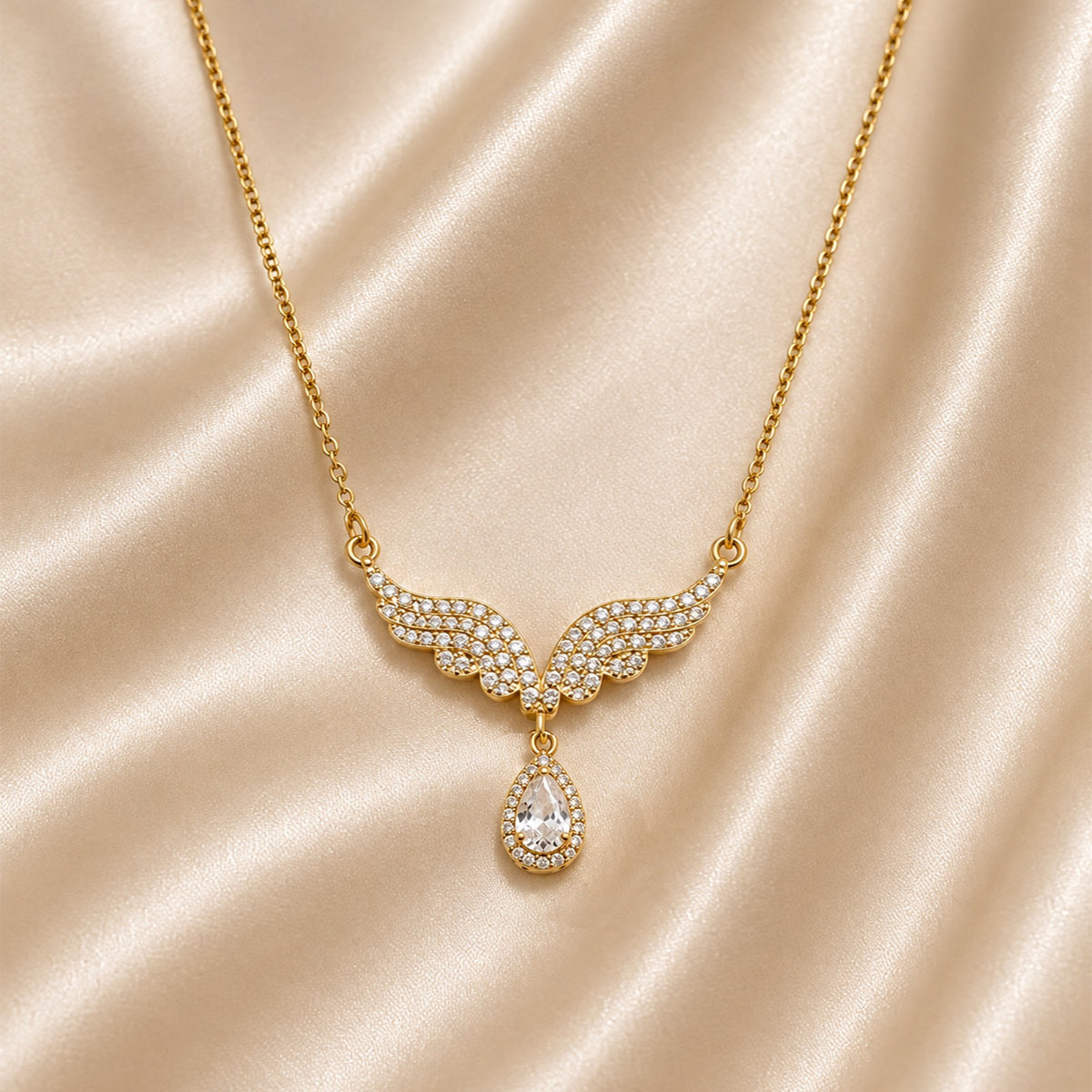 Sparkling Angel Wings Necklace