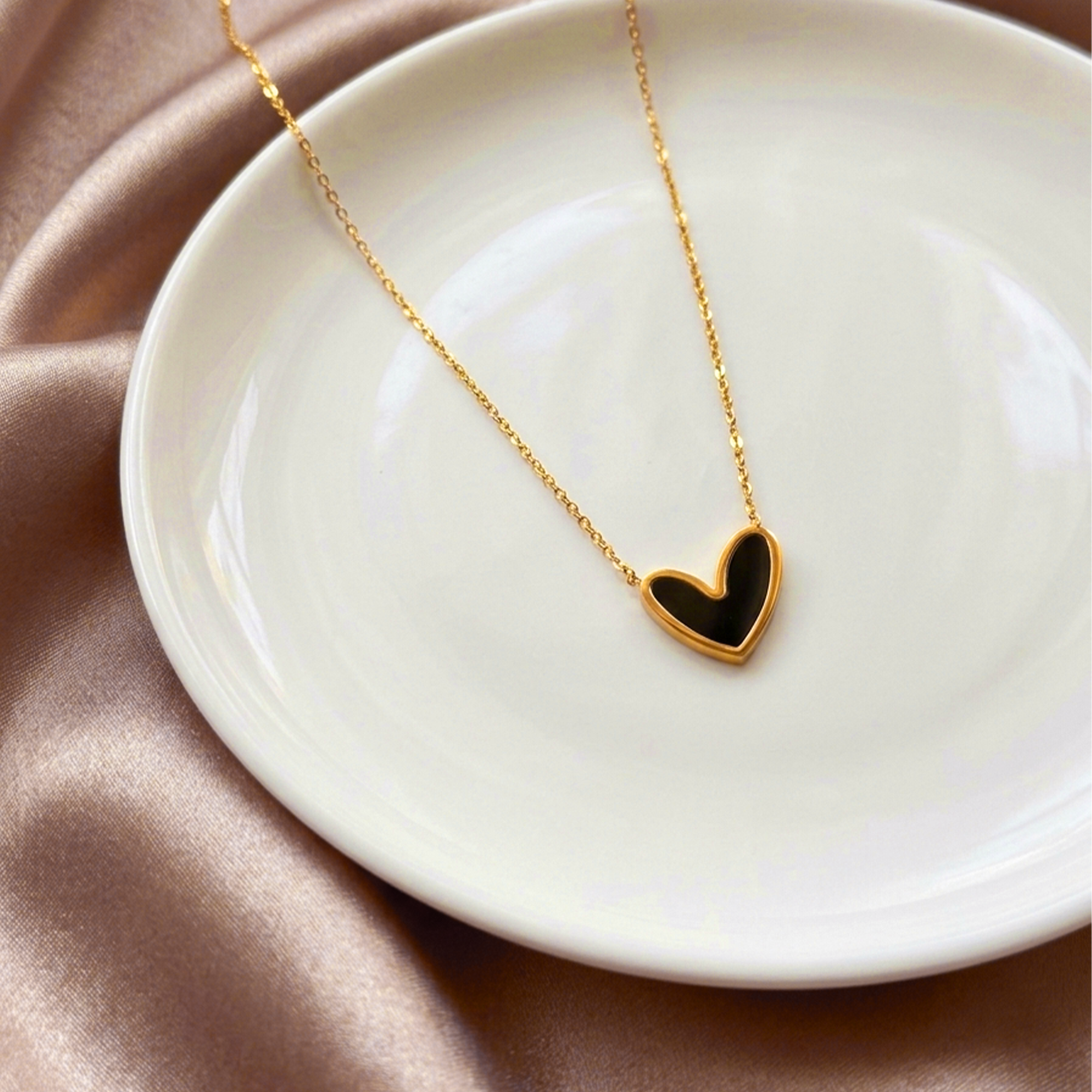 Black Heart Necklace