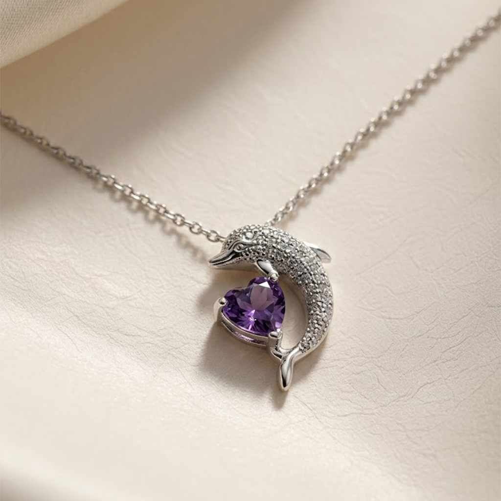Amora Dolphin Necklace
