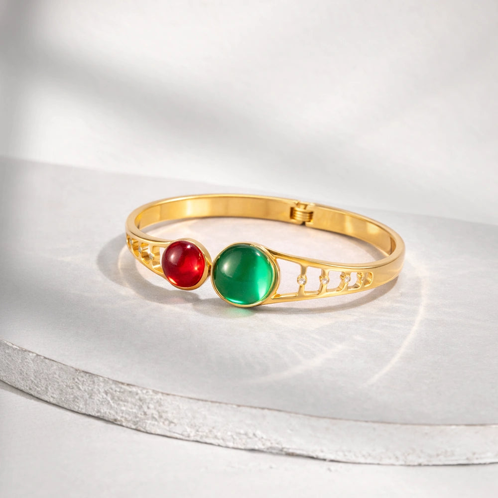 Two-Stone Bangle