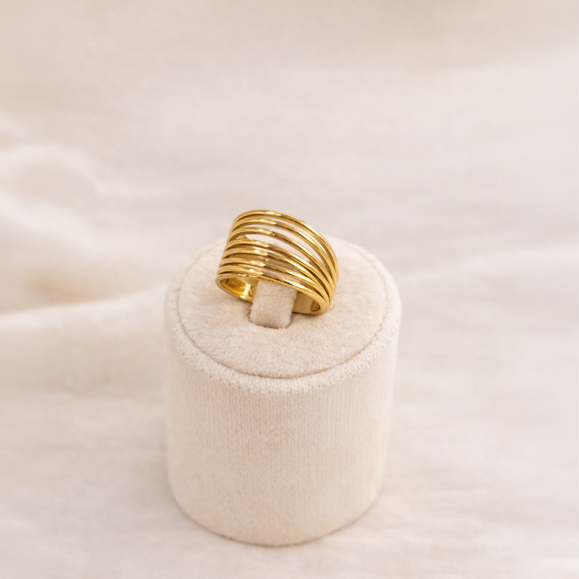 Golden Layers Ring
