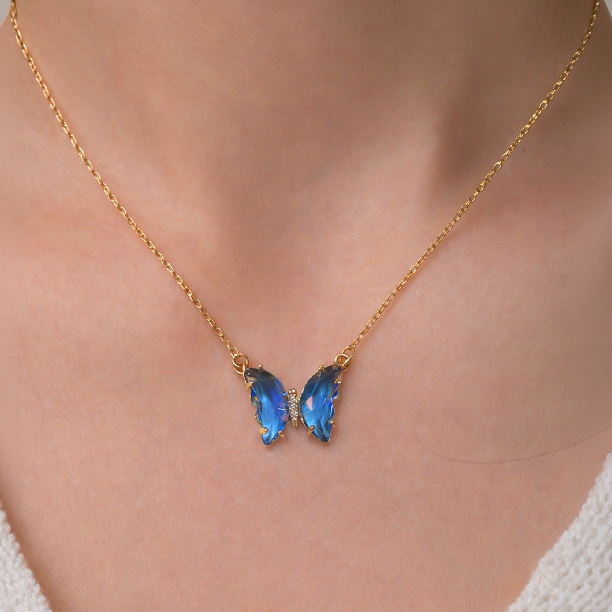 Azure Wings Necklace