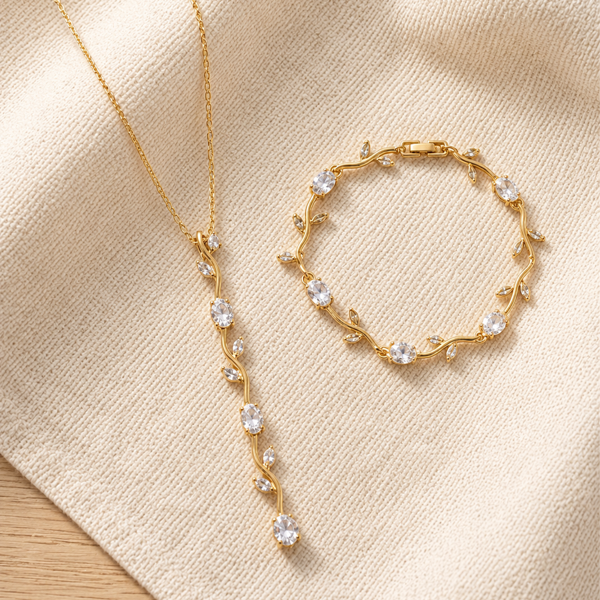 Classy crystal Jewelry Set