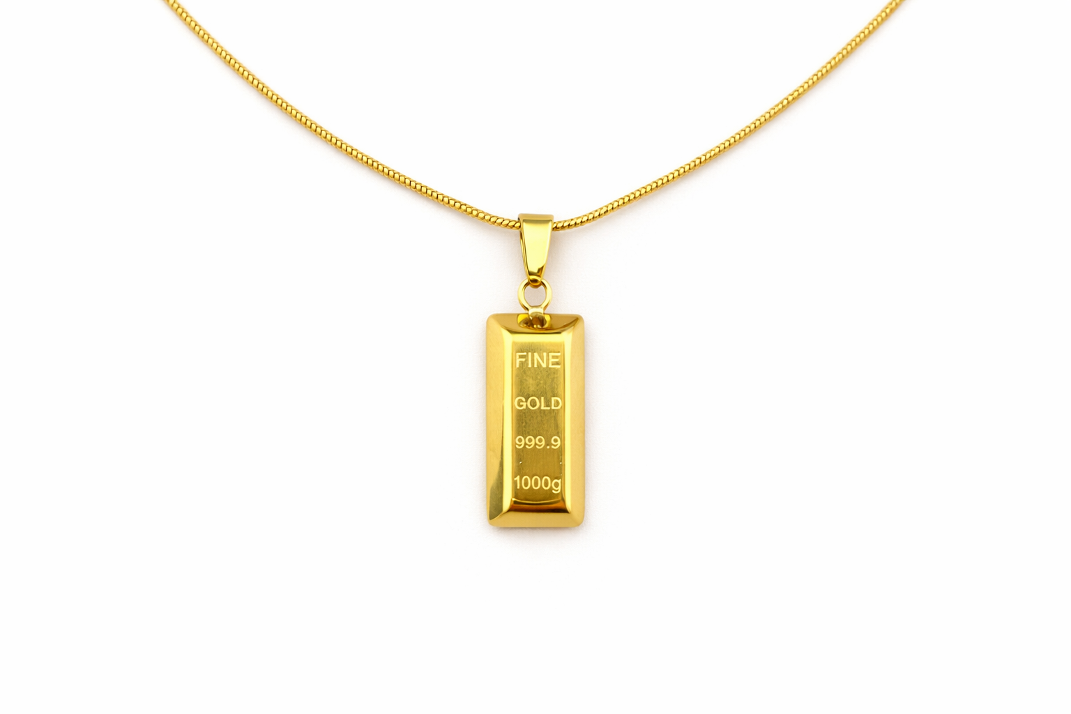 Mini Gold Bar Necklace