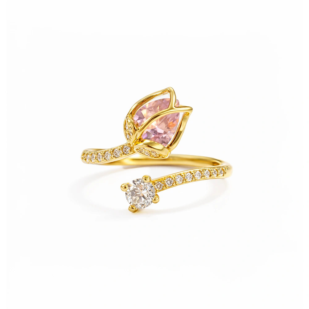 Royal Rose Lotus Ring