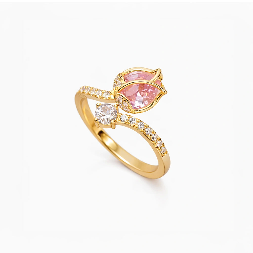 Royal Rose Lotus Ring